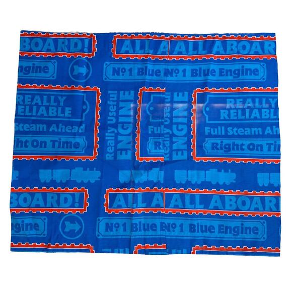 Vtg Thomas The Train Number One Blue Engine Standard Pillow Sham Dan River - Picture 2 of 7